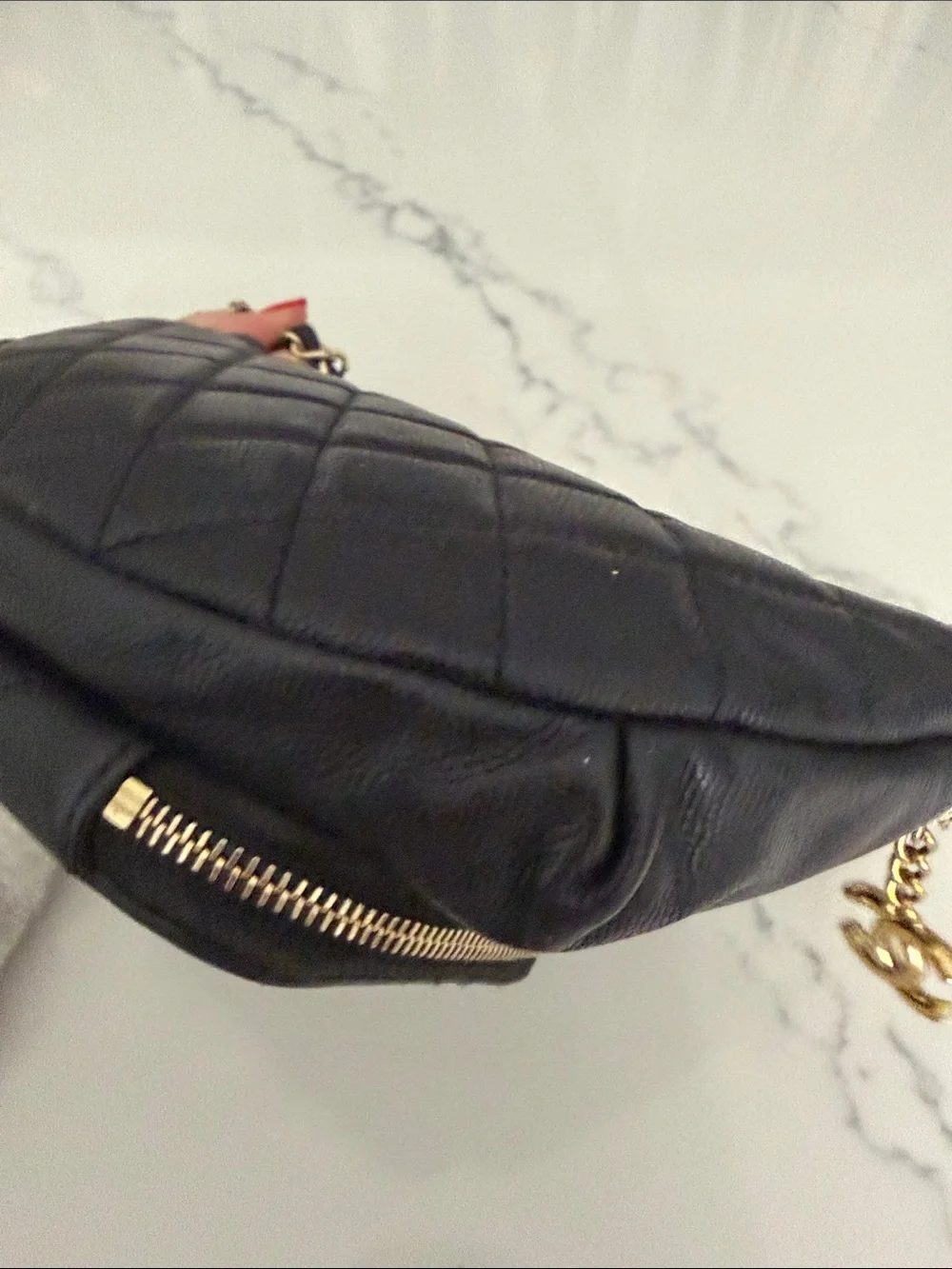 Chanel business Affinity caviar leather waist bag/ crossbody/ shoulder bag